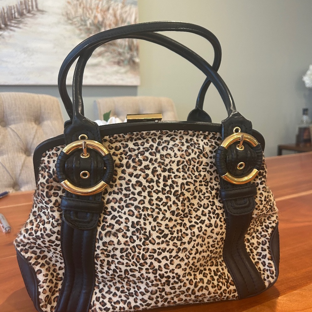 Vintage Nine West calf leather satchel